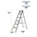 Werner Swingback Stepladder 6 Tread High Mastertrade
